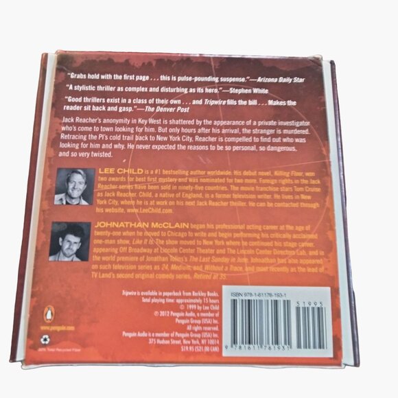 Tripwire Jack Reacher Lee Child Jonathan McClain Mystery Audio Book CD - Picture 3 of 3